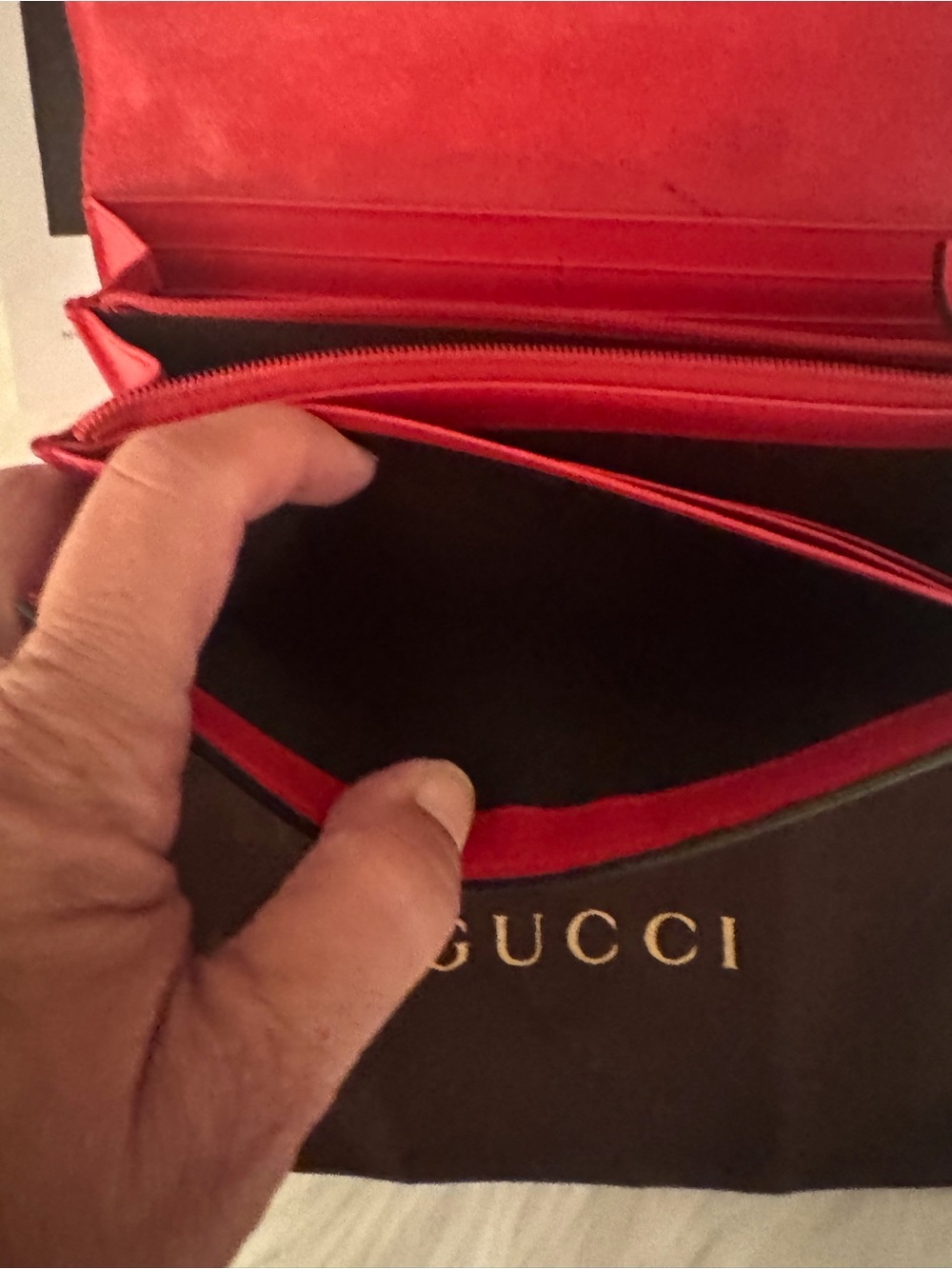 Gucci Red Patent Leather Horsebit Continental Wallet - Picture 9 of 15